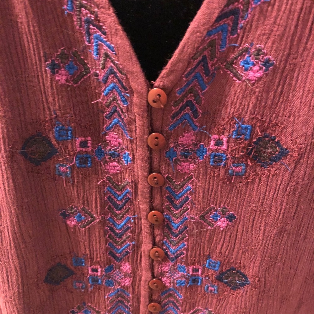 “NEW” Free People Arianna Embroidered Tunic - Picture 2 of 7